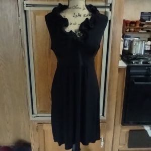 Byer California| Black Ruffle Dress